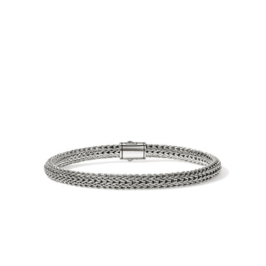 John Hardy Sterling Silver 5mm Treated Black Sapphire Icon Bracelet