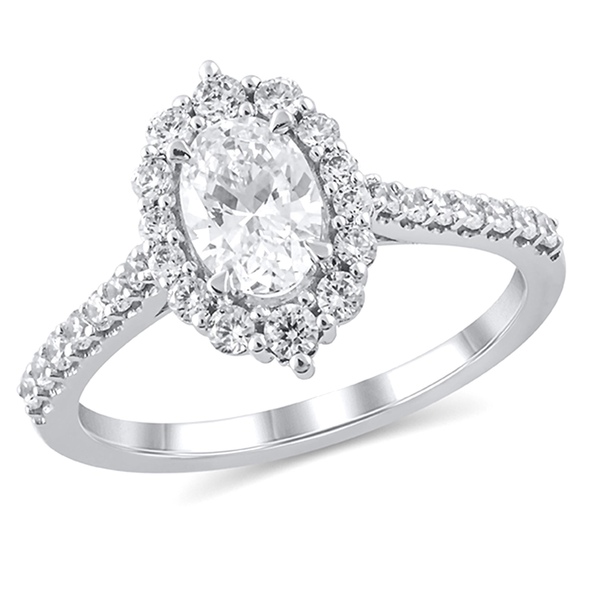 White Gold Diamond Engagement Rings, 9ct & 18ct White Gold Engagement Rings  for Women | F.Hinds Jewellers