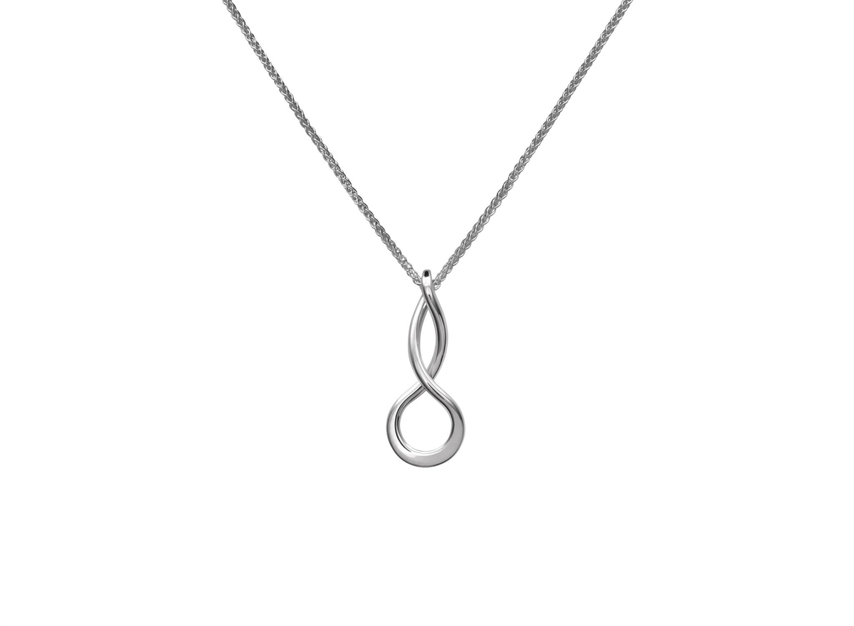 E.L. Designs Silver Infinity Necklace