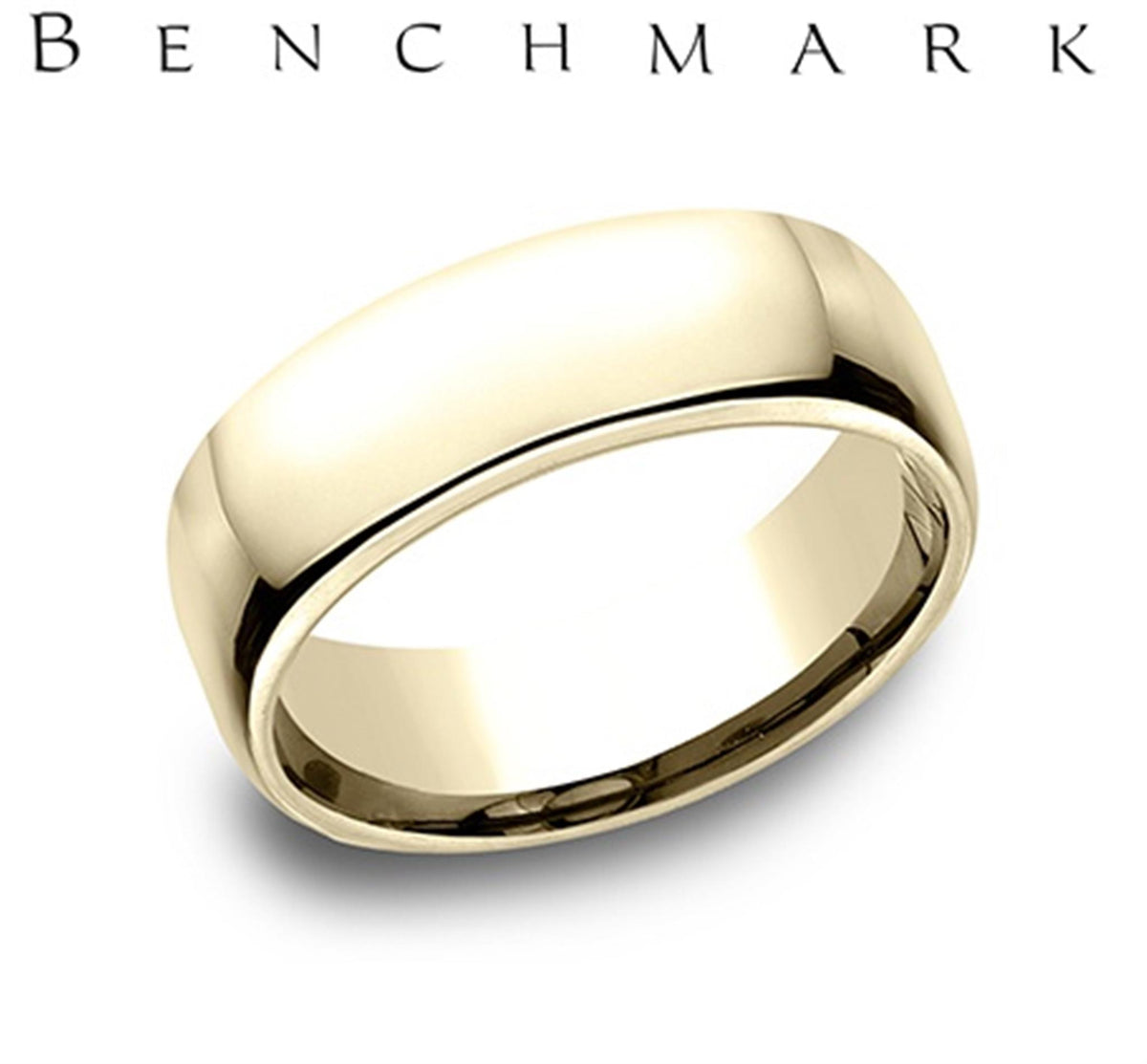 14Kt Yellow Gold 7.5mm Heavy Euro-Comfort Fit Band