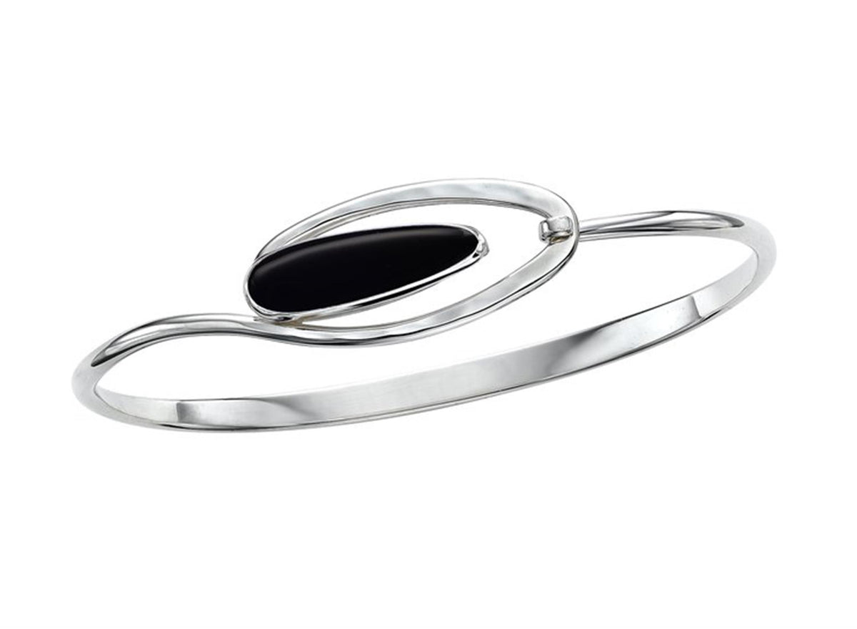 E.L. Designs Silver Aurora Bangle Bracelet