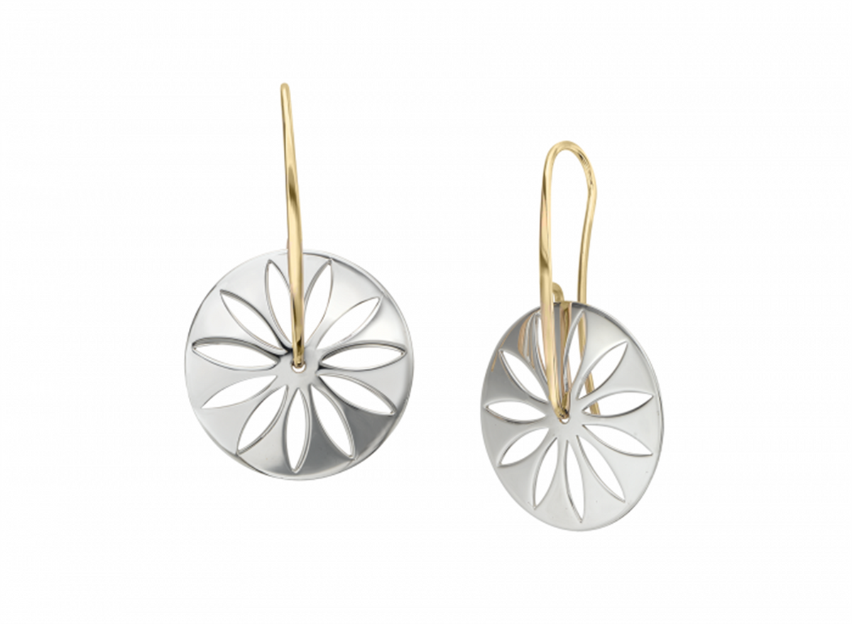 E.L. Designs Silver & Gold Carnival Earrings
