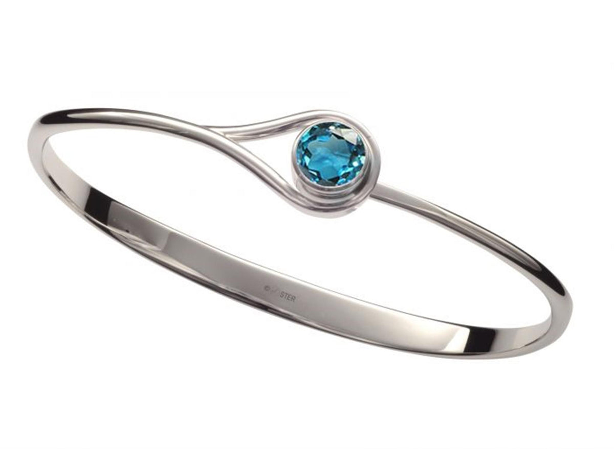 E.L. Designs Silver Desire Blue Topaz Bracelet
