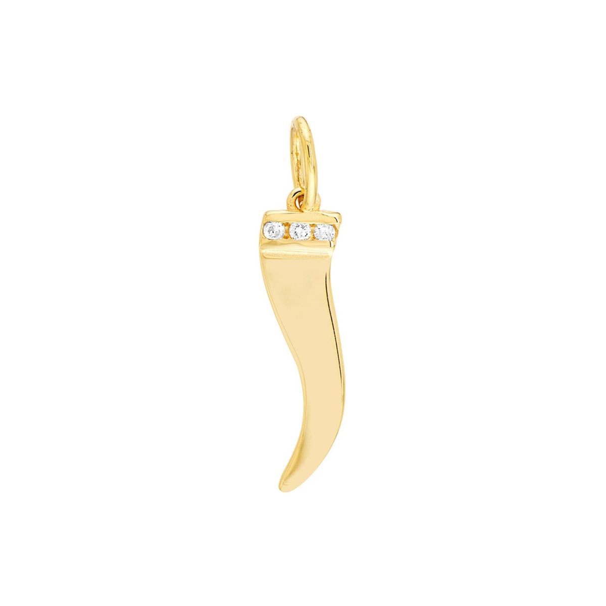 14Kt Yellow Gold Italian Mini Italian Horn Pendant