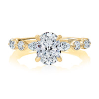 A. Jaffe Oval Diamond Vanessa Engagement Ring in 14K Yellow Gold