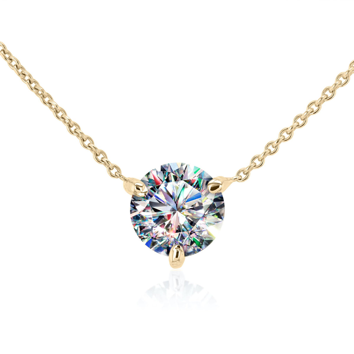 Facets Of Fire One & Only Solitiare Pendant With 1.01ct Natrual Diamond