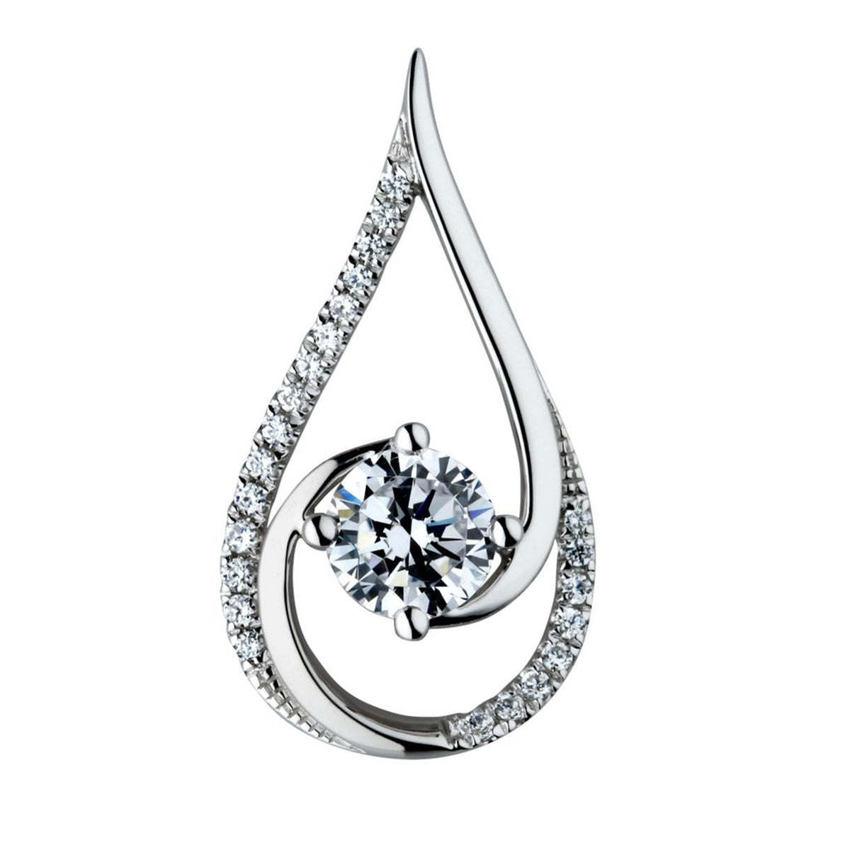 18Kt White Gold Diamond Pendant Mounting