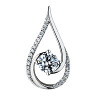 18Kt White Gold Diamond Pendant Mounting