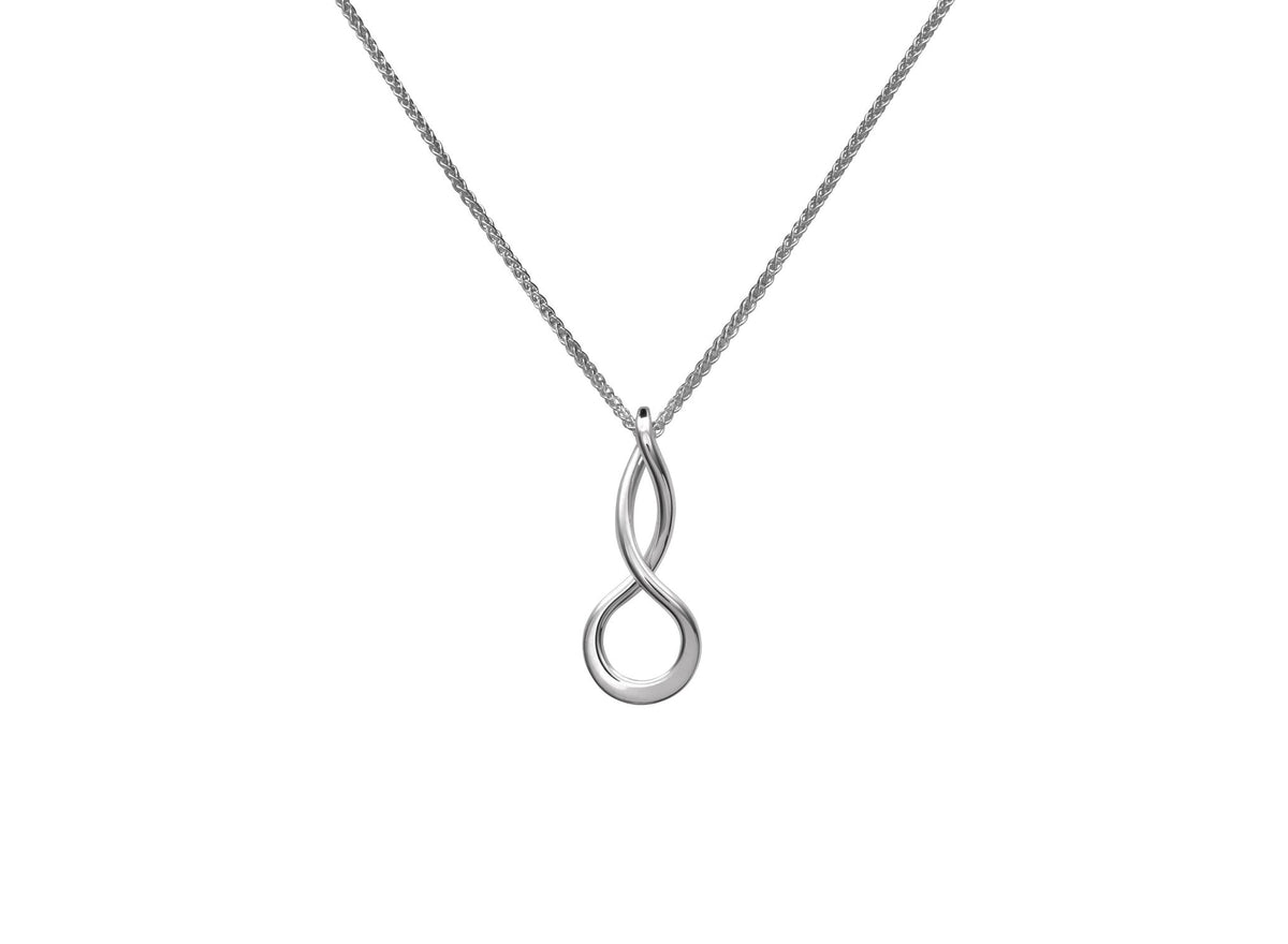 E.L. Designs Silver Infinity Necklace