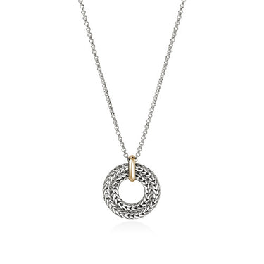 John Hardy Icon Link Sterling Silver & 14Kt Yellow Gold Pendant on a 16-18" Chain