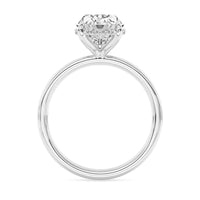 Lasker's Big Rocks Collection 14Kt White Gold Engagement Ring With Lab-Grown Center Diamond