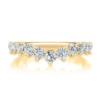 A.Jaffe Contour 0.72cttw Diamond Anniversary Band in 14Kt Yellow Gold