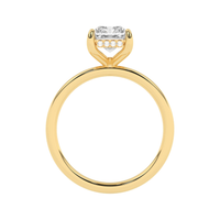 Lasker's Big Rocks Collection 14Kt Yellow & White Gold Hidden Halo Solitaire  With Lab-Grown Center Diamond