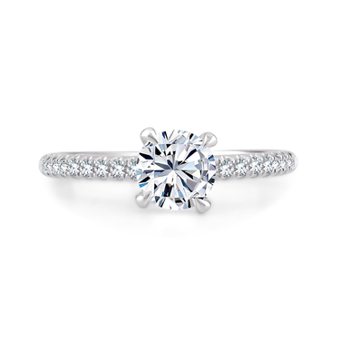 Pure Lasker Platinum Collection 2mm Galaxy Ring Mounting - Round Center Stone Sold Separately