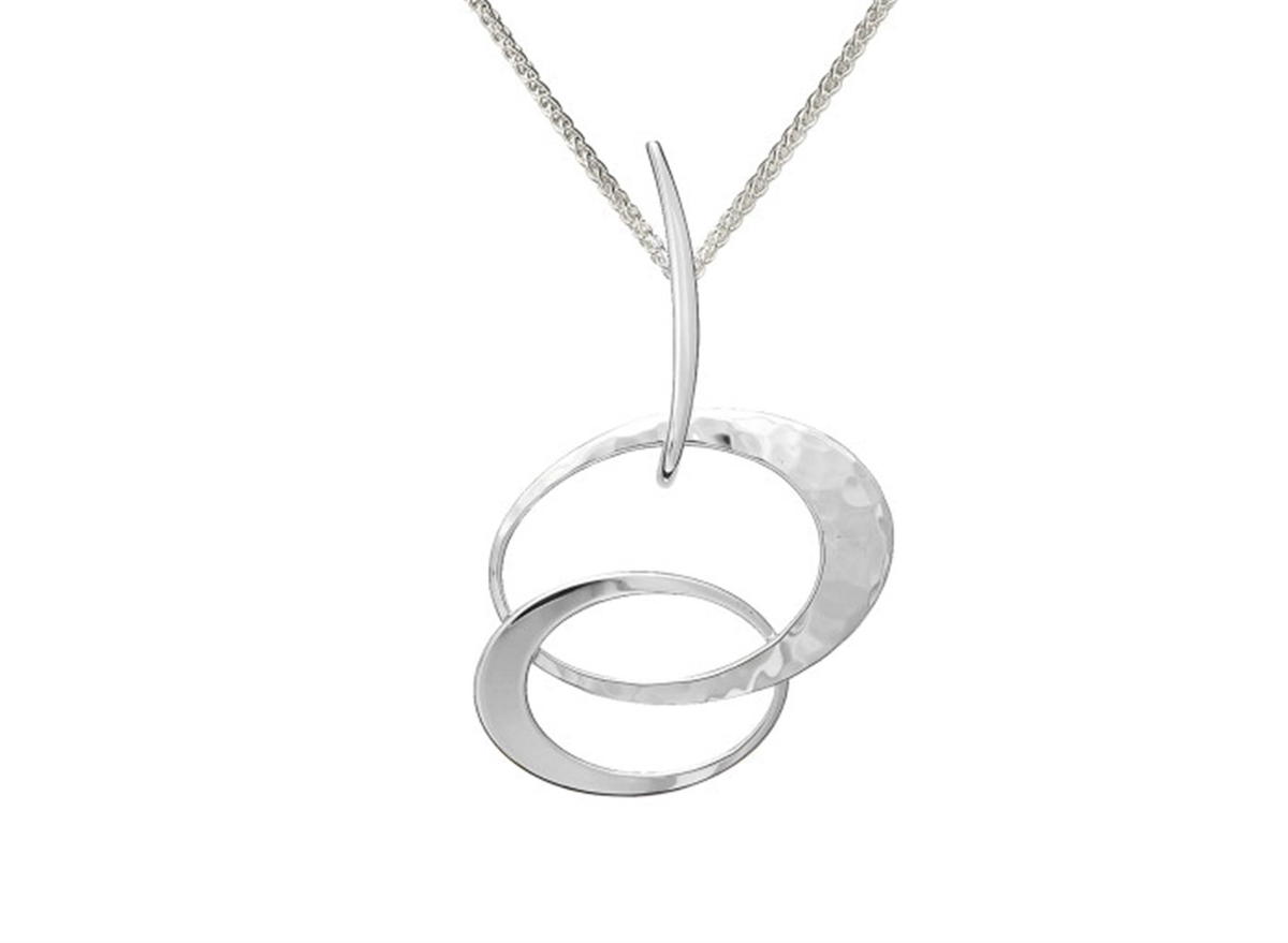 E.L. Designs Silver Entwined Elegance Necklace