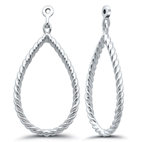 Sterling Silver Earring Jackets - Dress Up Your Diamond Studs!!