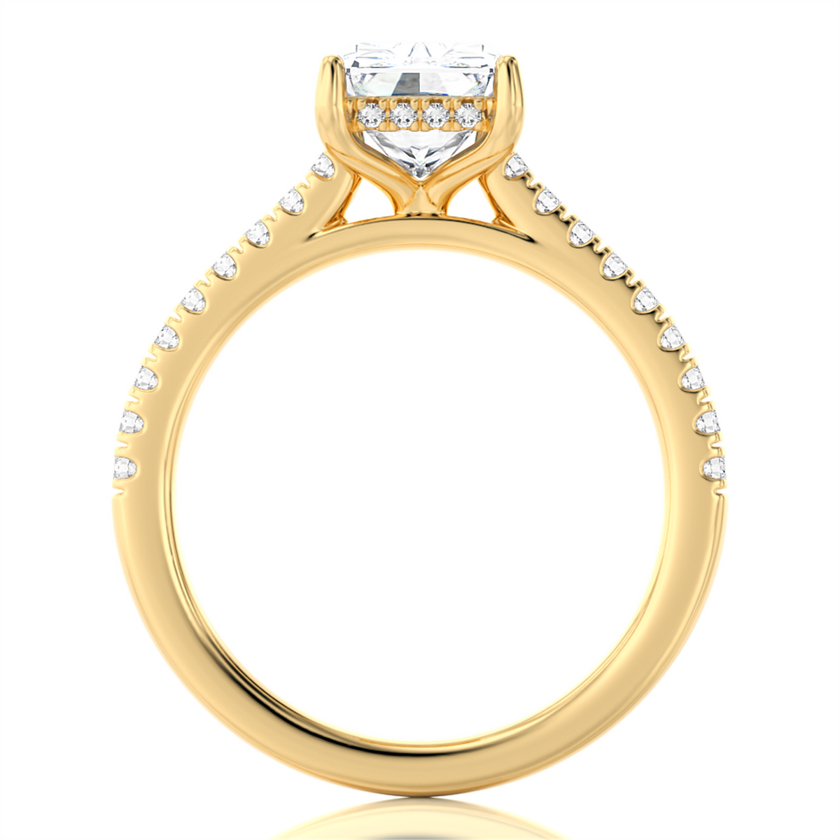 Lasker's Big Rocks Lab-Grown Collecton Ring With 2.00ct Lab-Grown Center Diamond