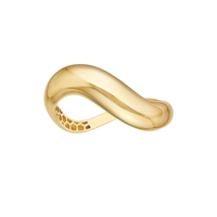 14Kt Yellow Gold Swirl Band Ring