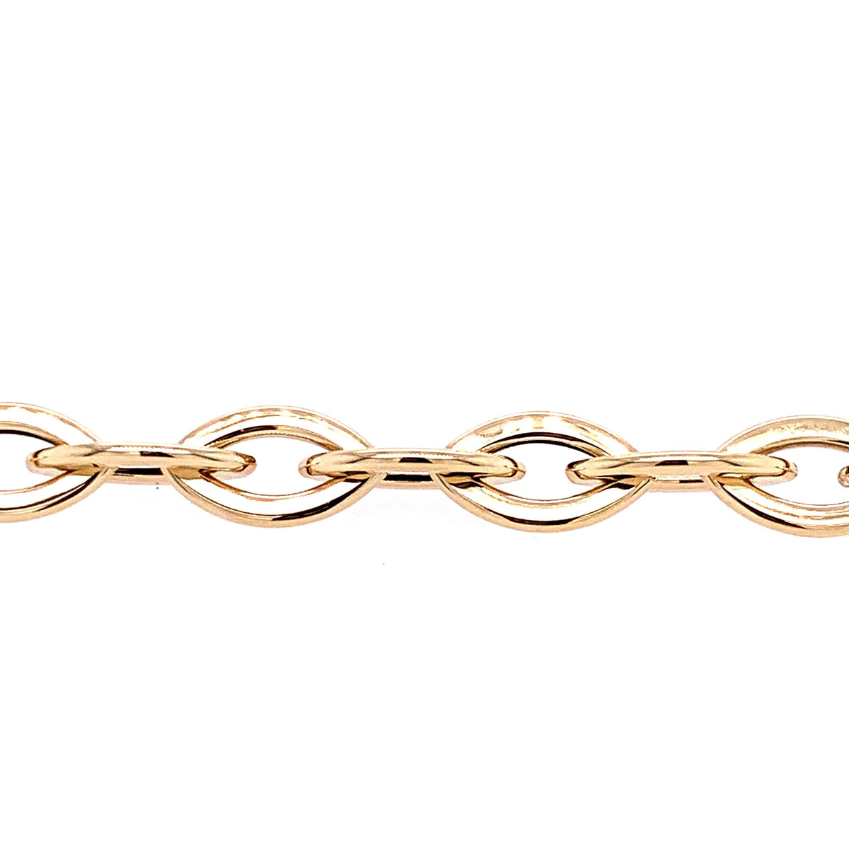 14Kt Yellow Gold Oval Link Bracelet