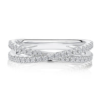 A.Jaffe Criss-Cross Anniversary Band with 0.44cttw Natural Diamonds