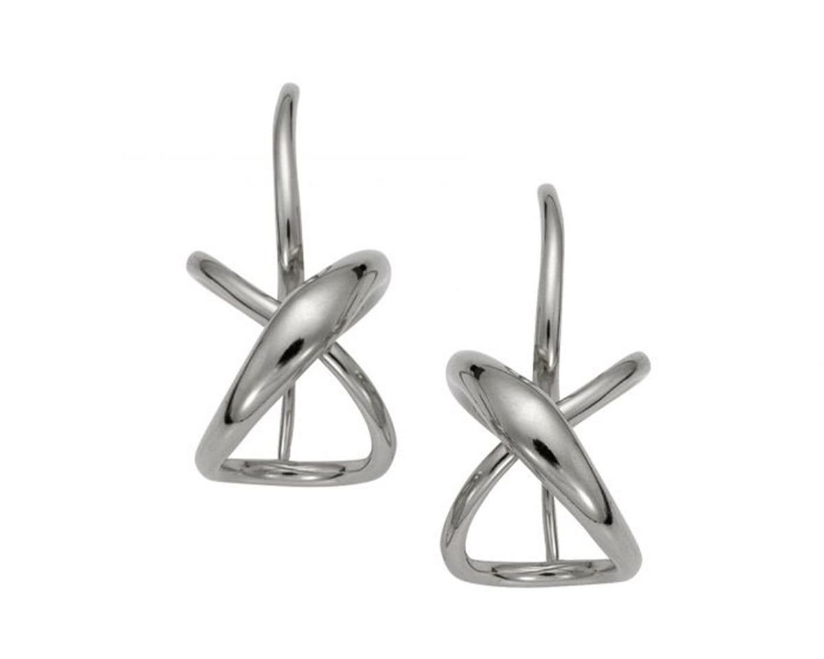 E.L. Designs Silver Secret Heart Earrings