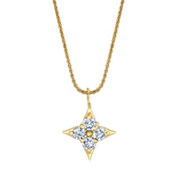 Star of Hope 14Kt Yellow Gold 0.50cttw Natural Diamond Pendant