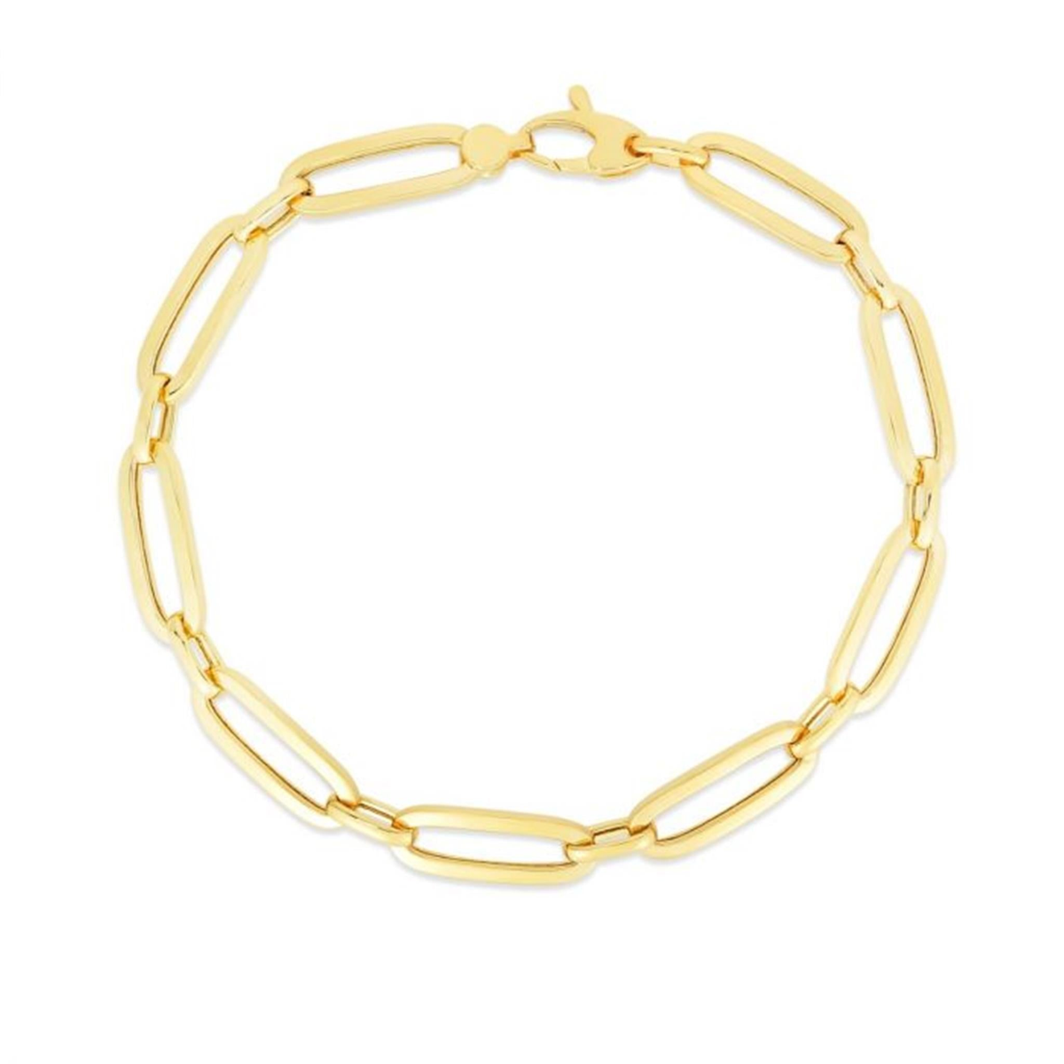 14Kt Yellow Gold Oval Link Bracelet