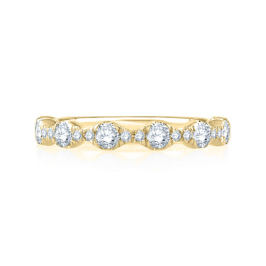 A.Jaffe Floating Bubble 0.73ctw Diamond Wedding Band