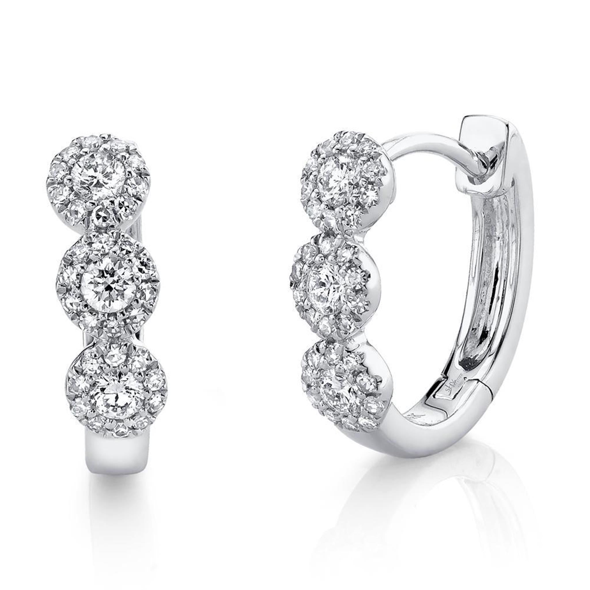 3 Stone Lovebright Essential Diamond Half Hoop Earrings - 912E1DAADFVERWG –  Droste's Jewelry Shoppes