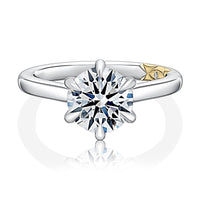 A. Jaffe Classic Six-Prong Solitaire Engagement Ring in 14K White Gold
