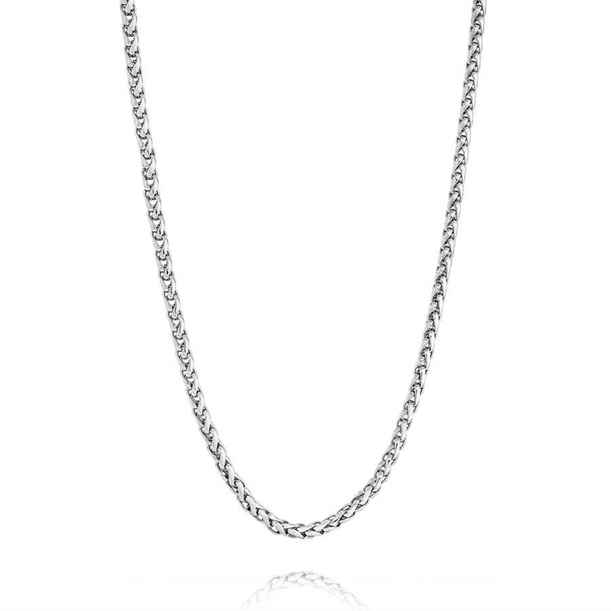 Italgem Stainless Steel 3mm Polished Wheat Chain - 22