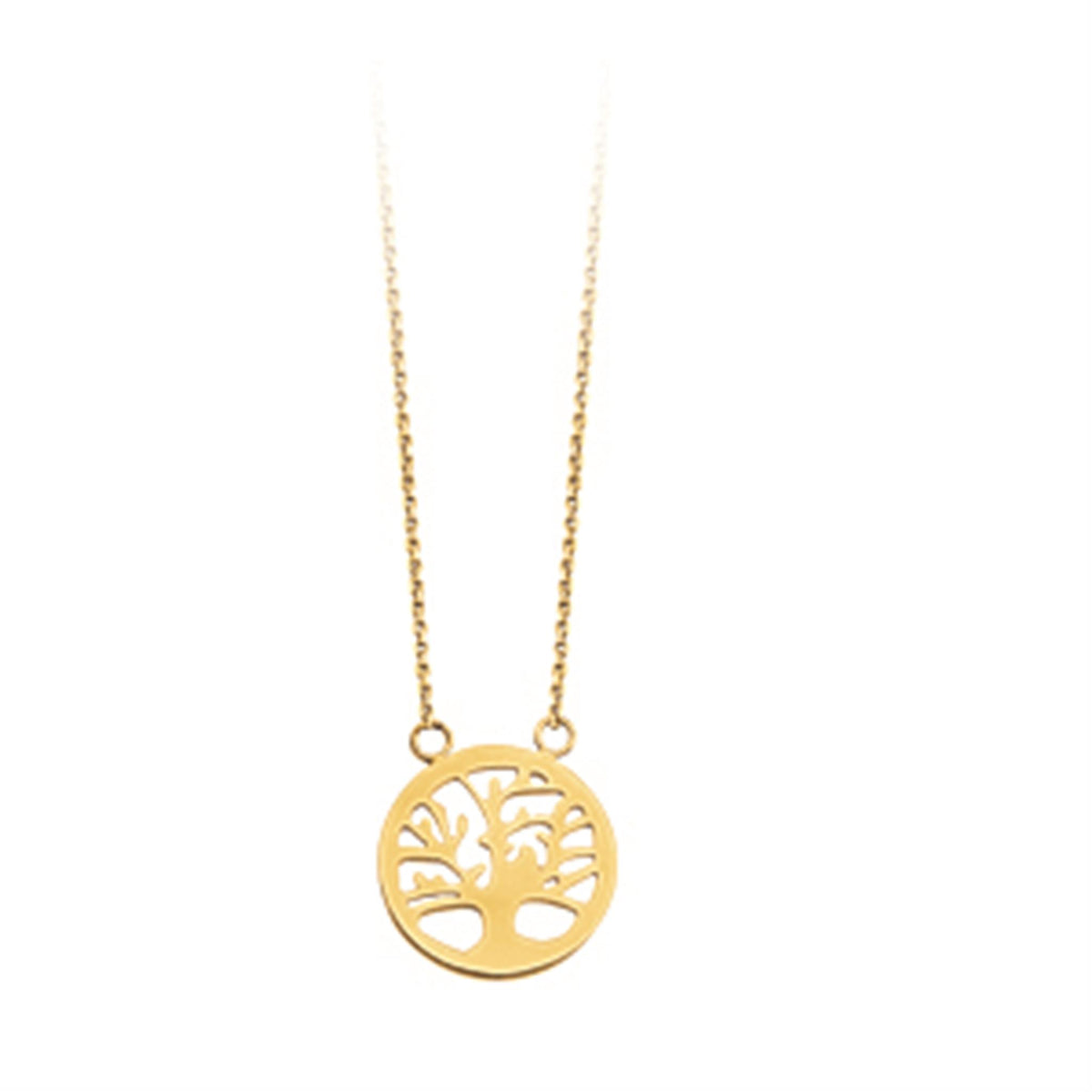 14K Yellow Gold Tree Of LIfe Necklace