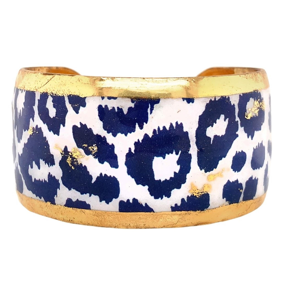 Evocateur 22K Gold Leaf Leopard Cuff