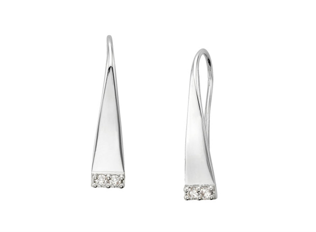 E.L Designs Sashay Sparkle Earrings in Sterling Silver