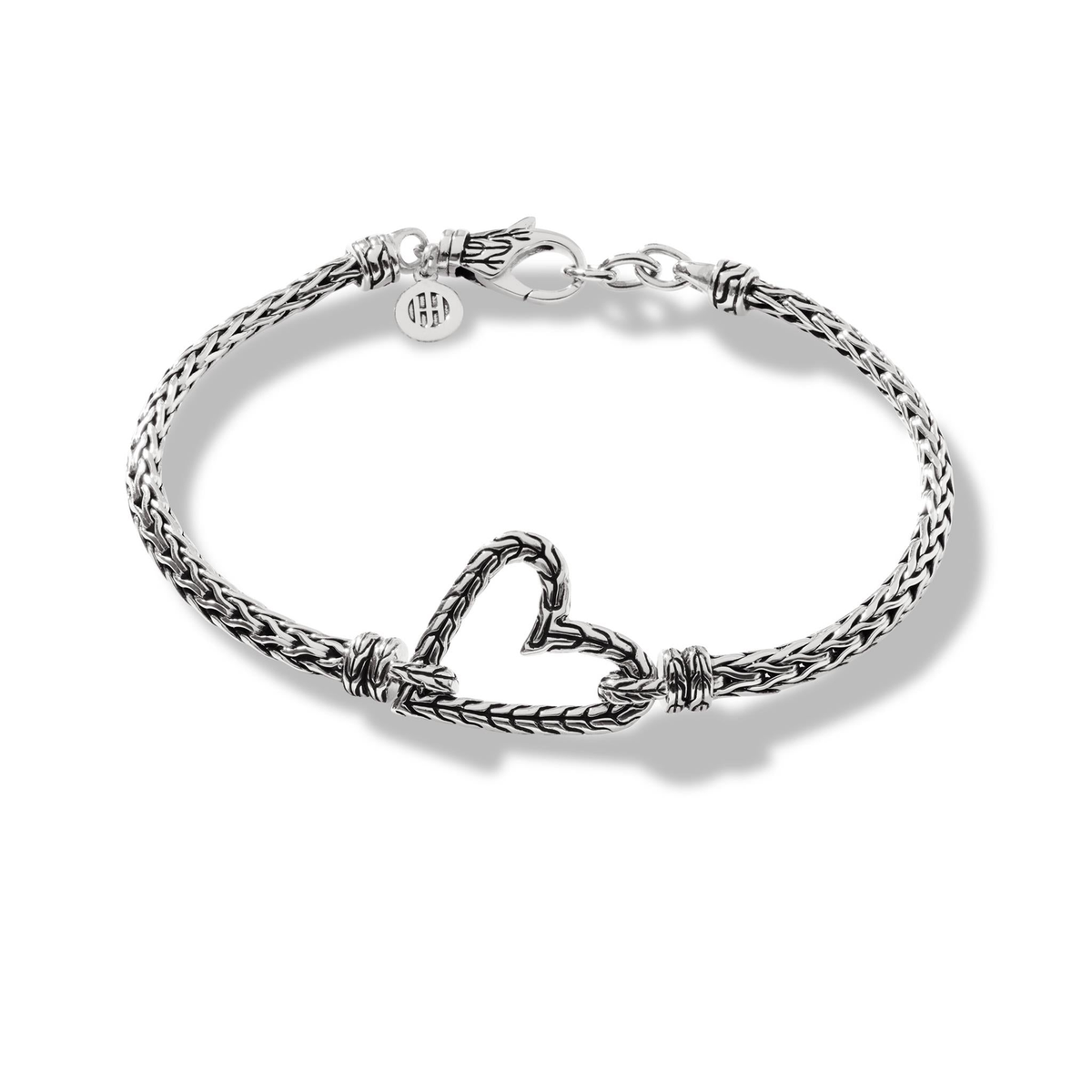 John Hardy Silver Manah Heart Bracelet