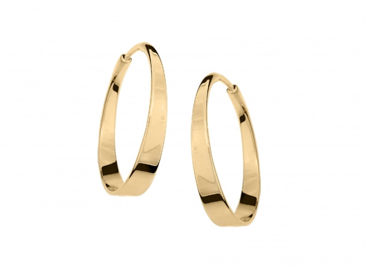E.L. Designs 14Kt Gold Aura Hoop Earrings