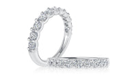 A. Jaffe Delicate Half-Way Band With 1.05cttw Natural Diamonds