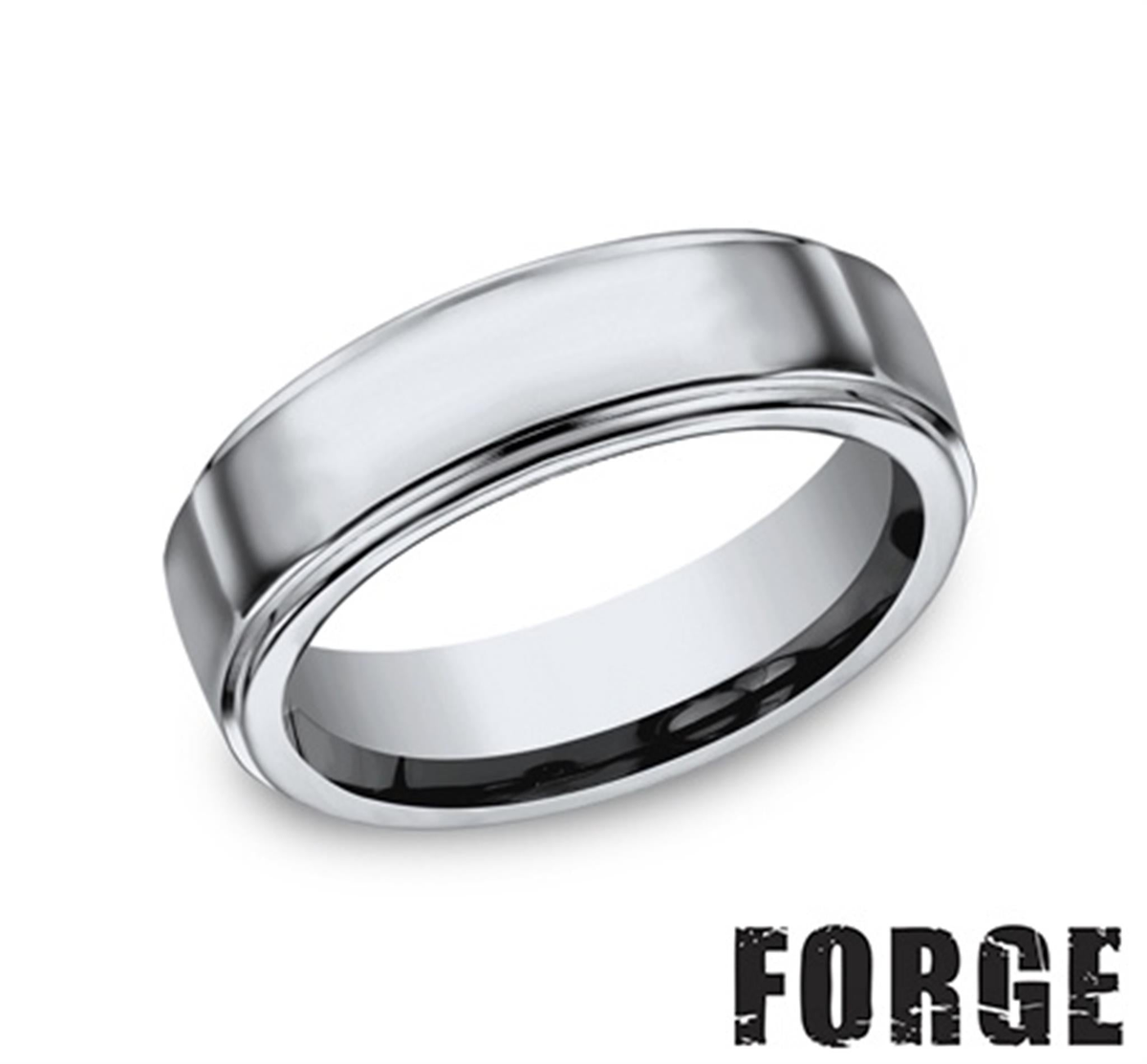 Titanium Gray Engraved Wedding Band