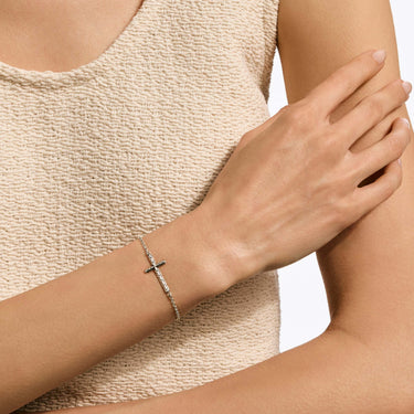 John Hardy Sterling Silver JH Essentials Cross Bracelet
