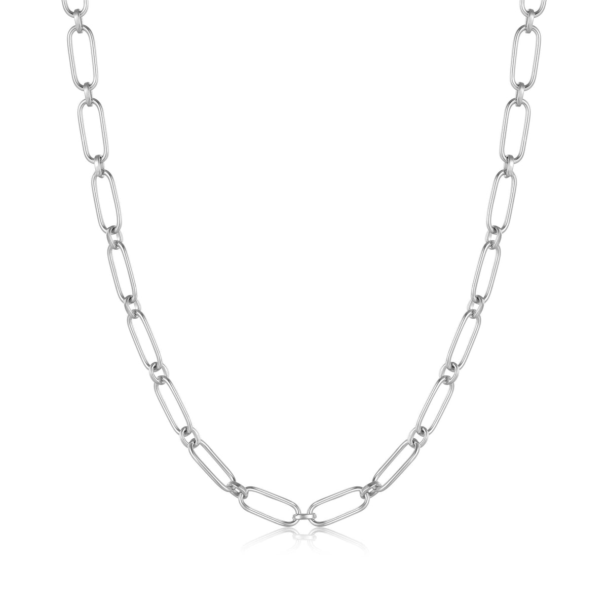 Ania Haie Silver Cable Connect Chunky Chain Necklace