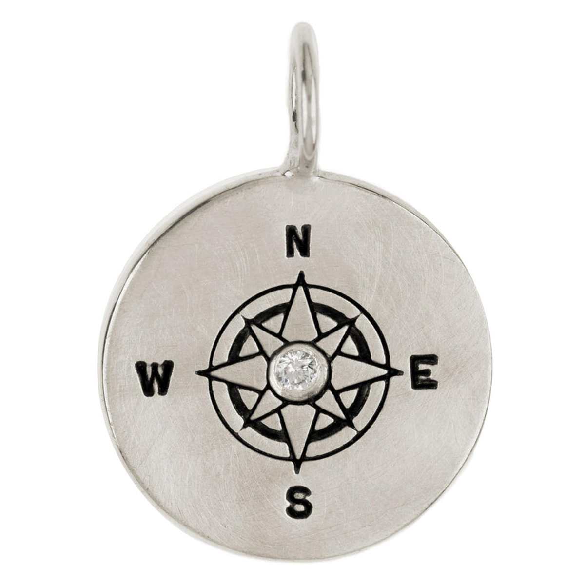 Heather B. Moore Sterling Silver Compass Pendant