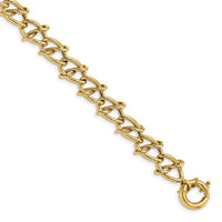 14Kt Yellow Gold Fancy Link Bracelet