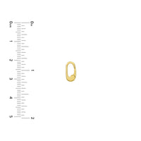 14Kt Yellow Gold Push Lock Clasp