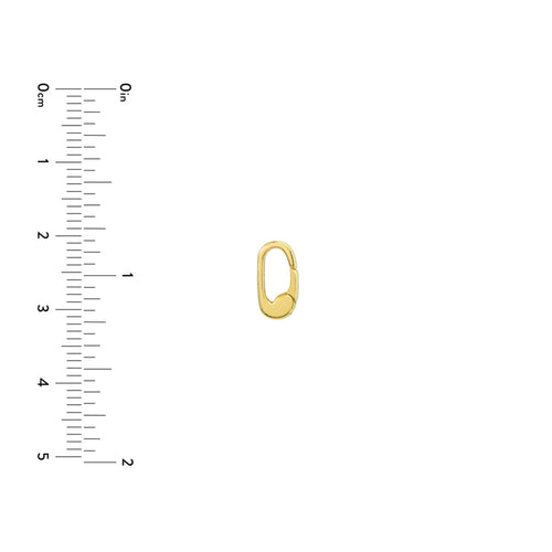 14Kt Yellow Gold Push Lock Clasp