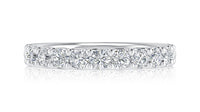 A. Jaffe Delicate Half-Way Band With 1.05cttw Natural Diamonds