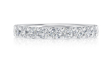 A. Jaffe Delicate Half-Way Band With 1.05cttw Natural Diamonds