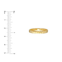 14Kt Yellow Gold Skinny Tag Band