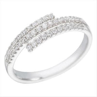 18Kt White Gold Prong Set Ring With 0.25cttw Natural Diamonds