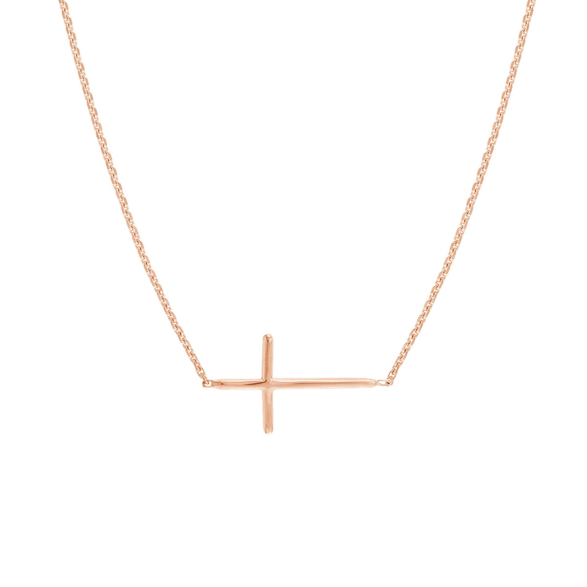 14K Rose Gold Cross Pendant