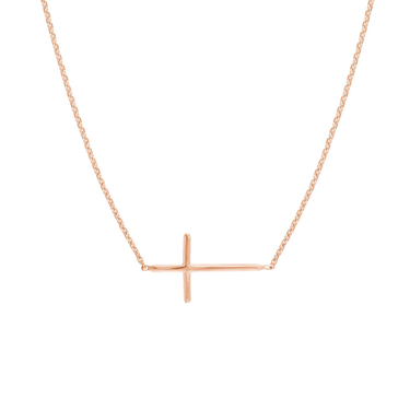 14Kt Rose Gold Cross Pendant